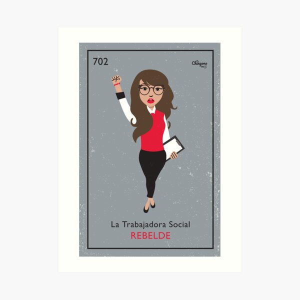 La Trabajadora Social Rebelde Lámina artística