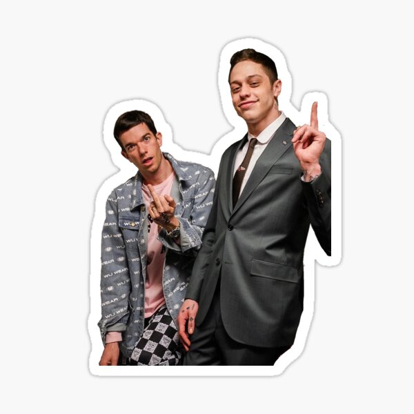 pete davidson! & john mulaney Sticker
