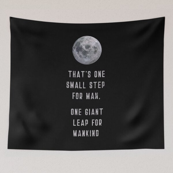 Item preview, Moon Landing Quote (v3) designed and sold by BlueRockDesigns.
