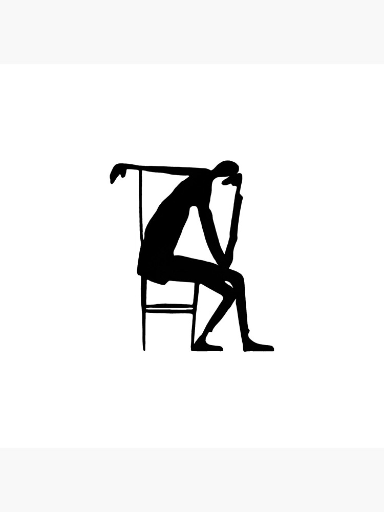 Drawing by Franz Kafka, The Thinker by kierkegaard