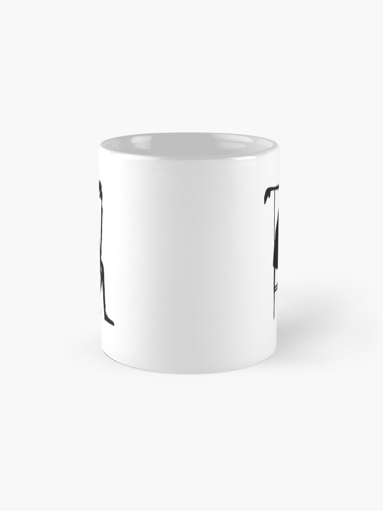 Alternate view of Drawing by Franz Kafka, The Thinker Mug