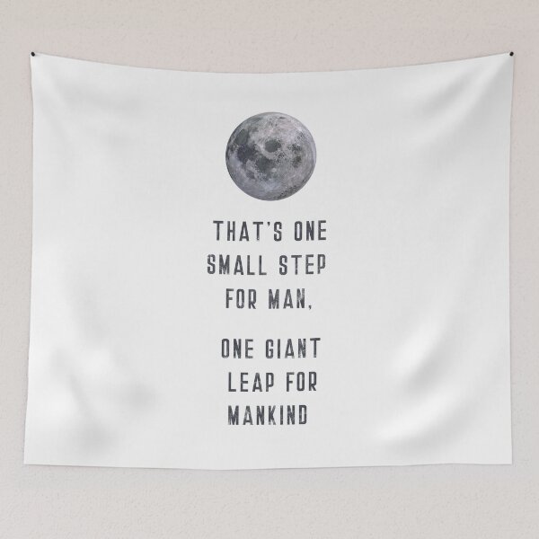 Item preview, Moon Landing Quote (v4) designed and sold by BlueRockDesigns.
