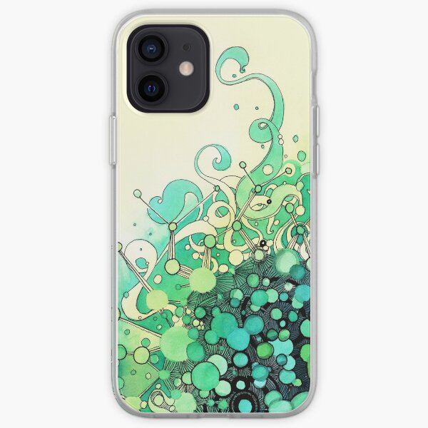 Visible Connections - Watercolor and Pen Art iPhone Soft Case