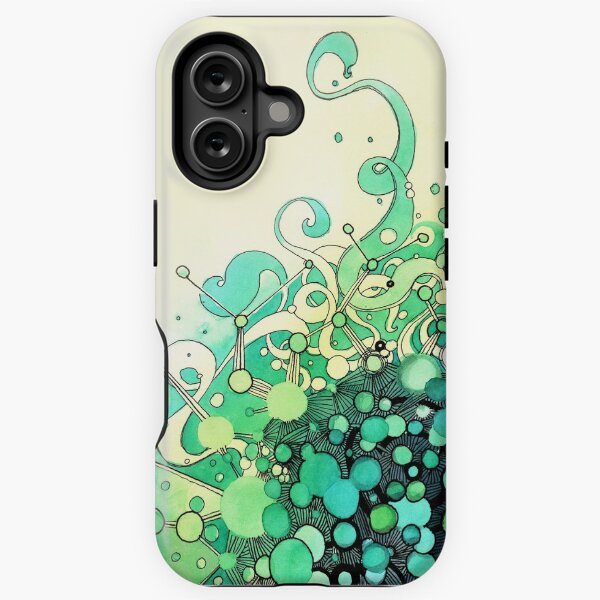 Visible Connections - Watercolor and Pen Art iPhone Tough Case