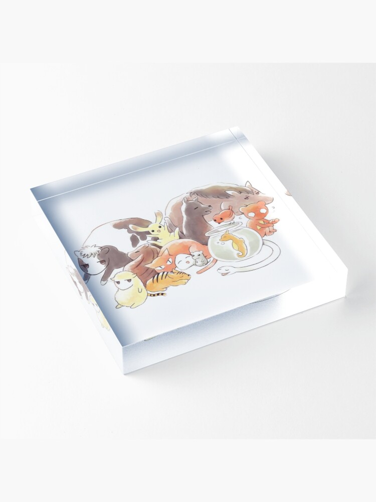 Alternate view of Fruits Basket | Zodiac Animals + Rice ball Acrylic Block