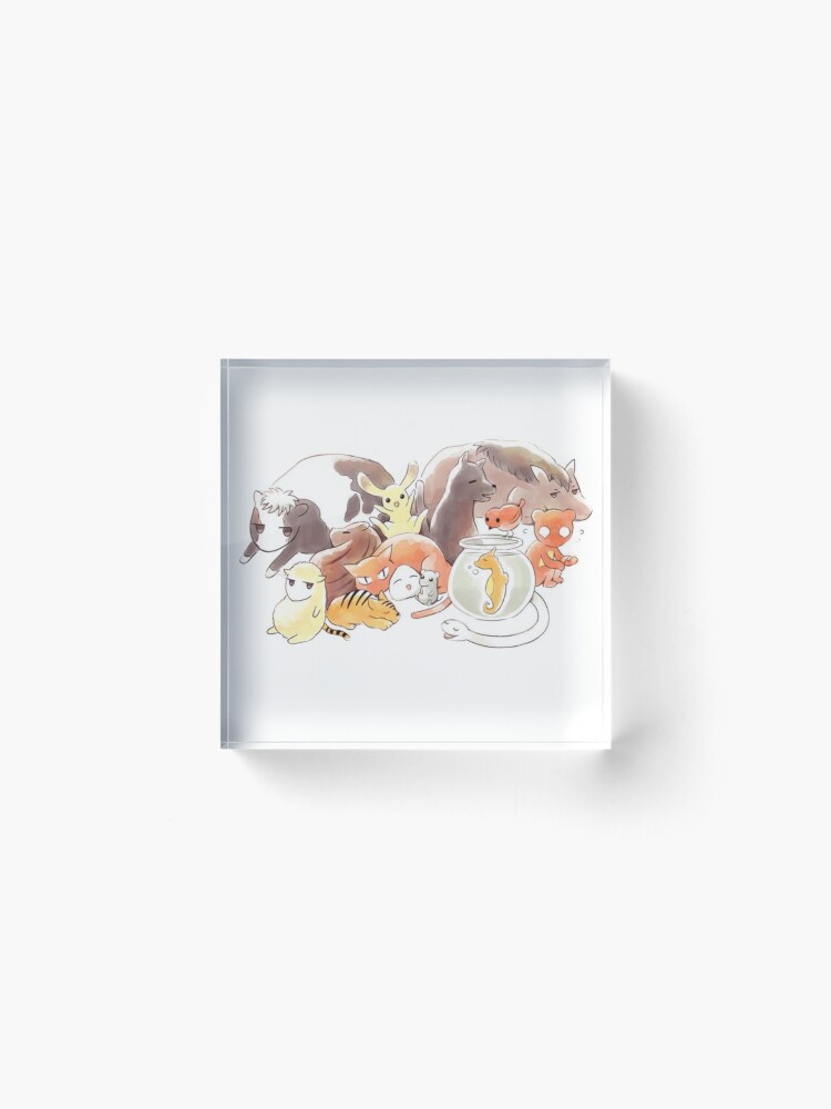 Alternate view of Fruits Basket | Zodiac Animals + Rice ball Acrylic Block