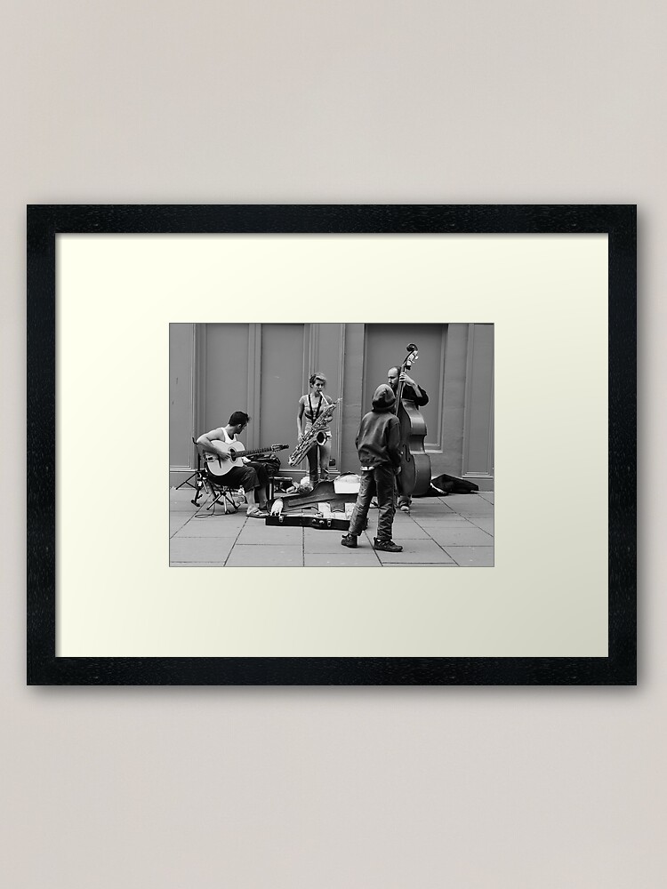 Thumbnail 1 of 7, Framed Art Print, thug and busking designed and sold by blondie1sammo.