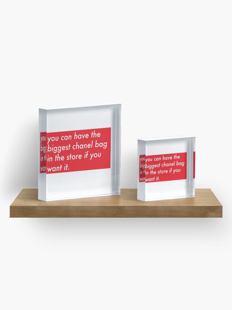 "Drip too Hard Lyrics Supreme Logo" Acrylic Block by ...