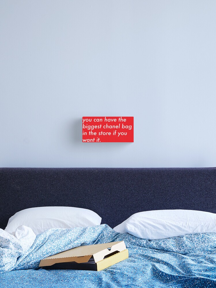 Drip too Hard Lyrics Supreme Logo | Canvas Print
