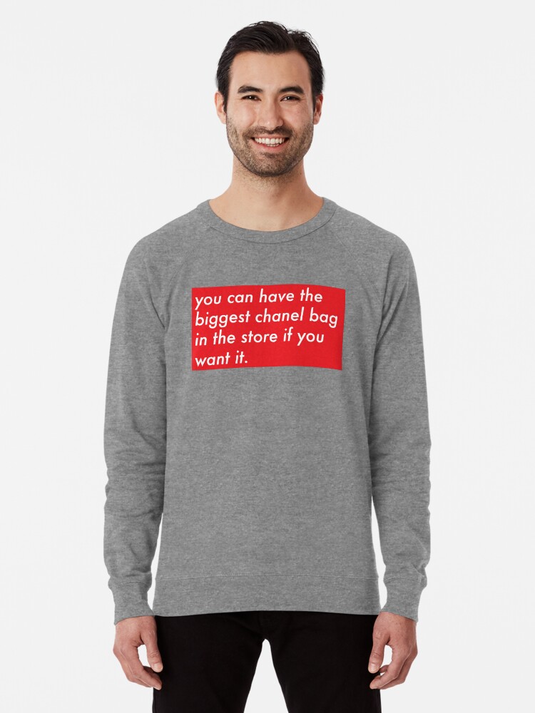 Drip too Hard Lyrics Supreme Logo | Lightweight Sweatshirt