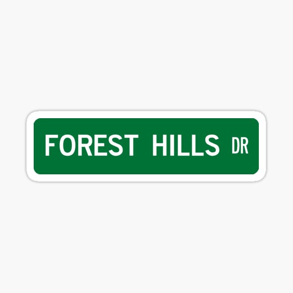 "J Cole Forest Hills Drive" Sticker for Sale by regalthreads Redbubble