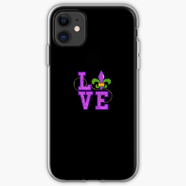 I Love Mardi Gras T-Shirt New Orleans 2019 Gift for Women iPhone Soft Case