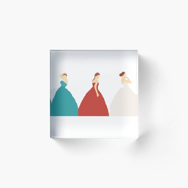 The Selection Trilogy Silhouettes Acrylic Block