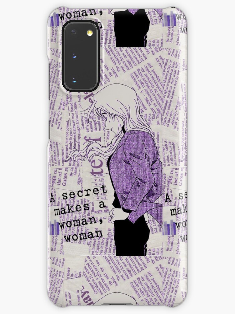 A Secret Makes A Woman Woman Case Skin For Samsung Galaxy By Hattoriandkudo Redbubble