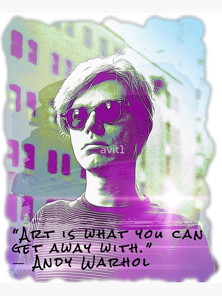 Andy Warhol Digital Artwork Pop Farben Pop Art Abstrakt Philosophisch Surreal Retro Grusskarte Von Avit1 Redbubble