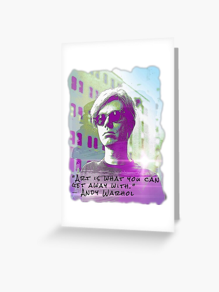 Andy Warhol Digital Artwork Pop Farben Pop Art Abstrakt Philosophisch Surreal Retro Grusskarte Von Avit1 Redbubble