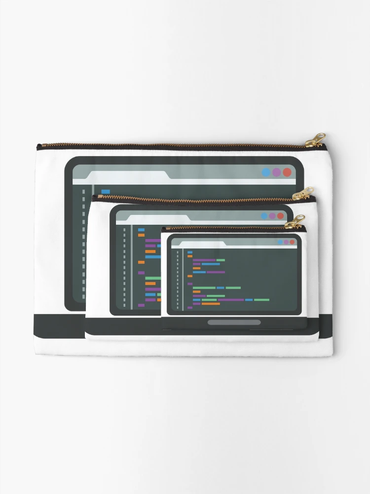 Thumbnail 2 of 4, Zipper Pouch, Programming Code Developer designed and sold by D3mon98.
