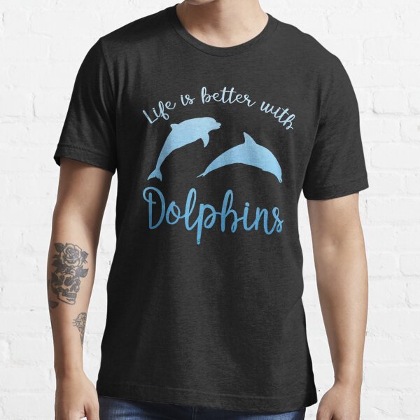 Buceo Tops Camiseta Divertido Novedad Tee Tshirt-delfín buceo para mujer 