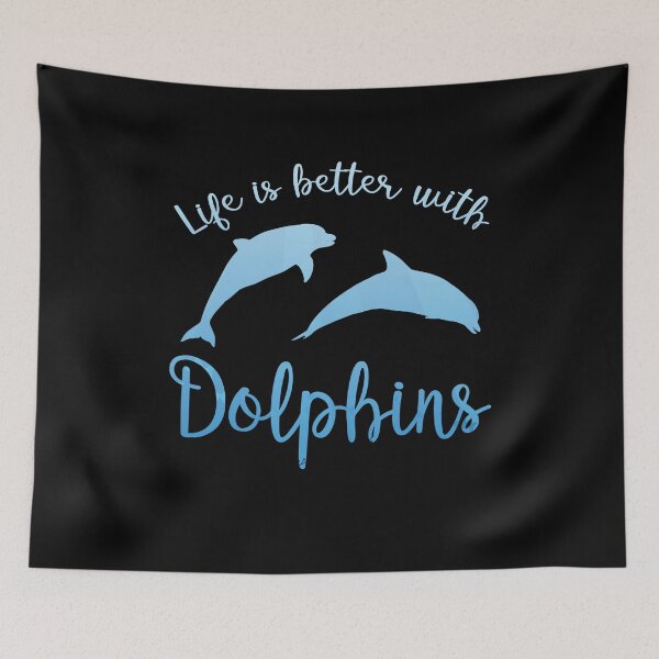 Item preview, Life is better with dolphins - Diving designed and sold by Captain Mood.