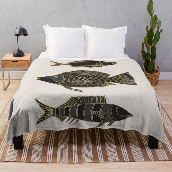 Item preview, Fantastical Fish 2 - Black and Gold designed and sold by Olooriel.
