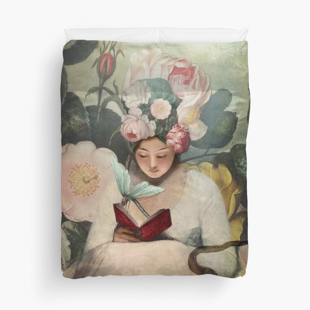 The Reading Duvet Cover