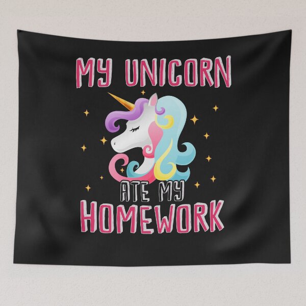 Item preview, My unicorn ate my homework designed and sold by dtino.
