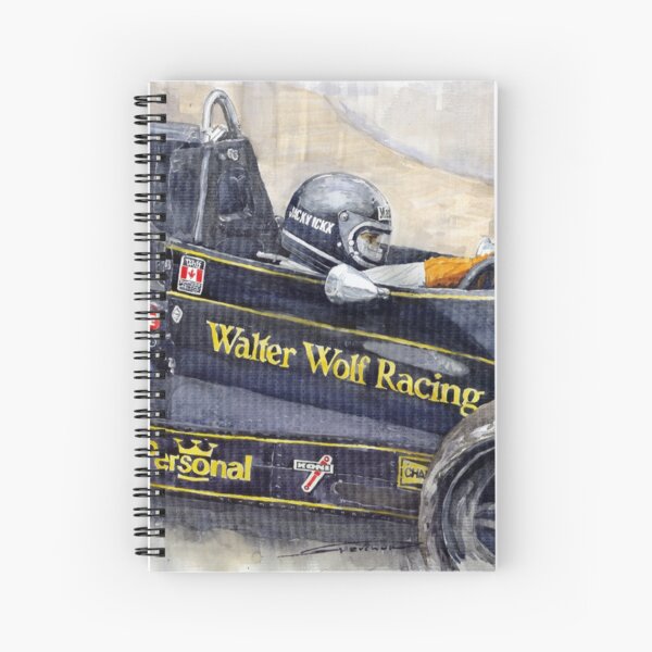 Monaco 1976 Wolf Wiliams FW05 Jacki Ickx Spiral Notebook