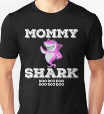 Mommy Shark Tshirt Doo Doo Doo Matching Family Tee Shirt Slim Fit T-Shirt