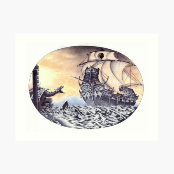 Dragon Ship Art Print