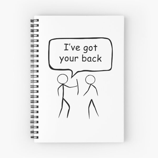 Item preview, I've Got Your Back Funny Stick Man design designed and sold by GetItGiftIt.