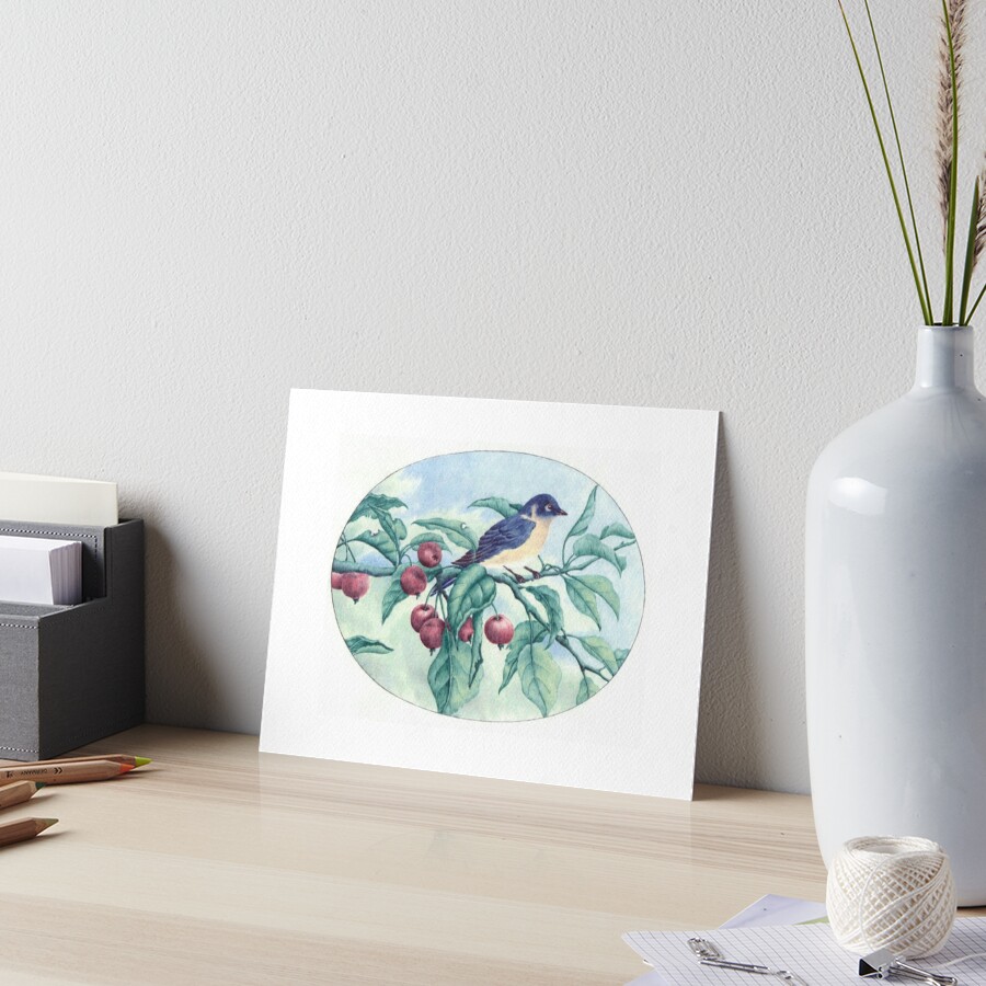 Blue Bird Art Board Print