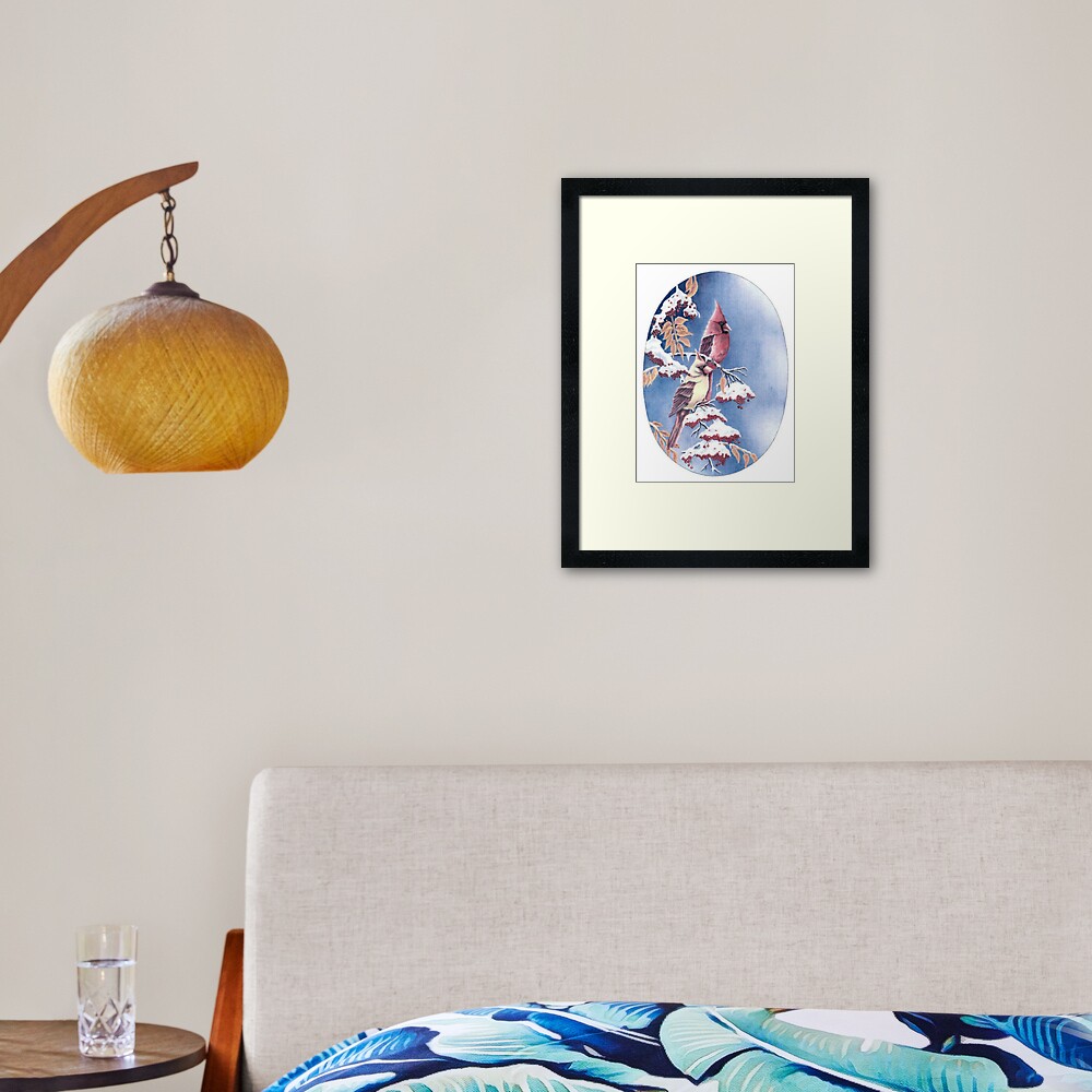 Two Cardinals Framed Art Print