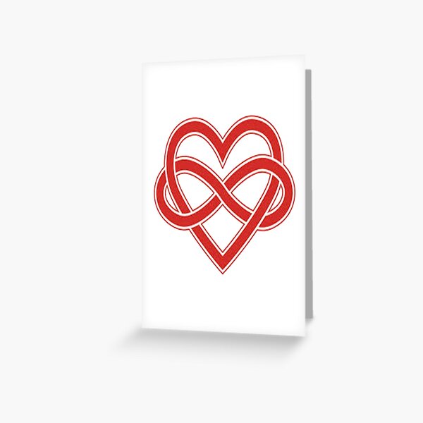 Polyamory Pride Heart Greeting Card