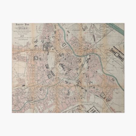 Item preview, Vintage Map of Vienna Austria (1872) designed and sold by BravuraMedia.