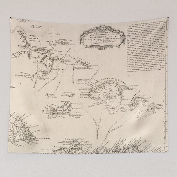 Item preview, Vintage Map of The Turks and Caicos (1782) designed and sold by BravuraMedia.