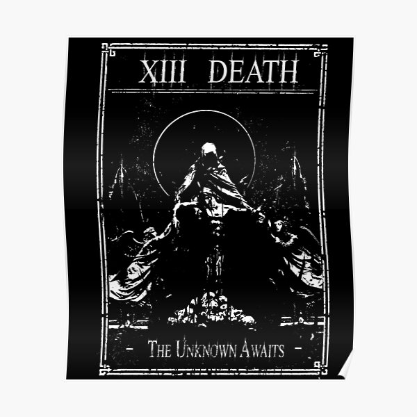 XIII Death Tarot Karte Poster