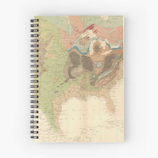 Item preview, Vintage United States Geological Map (1856) designed and sold by BravuraMedia.