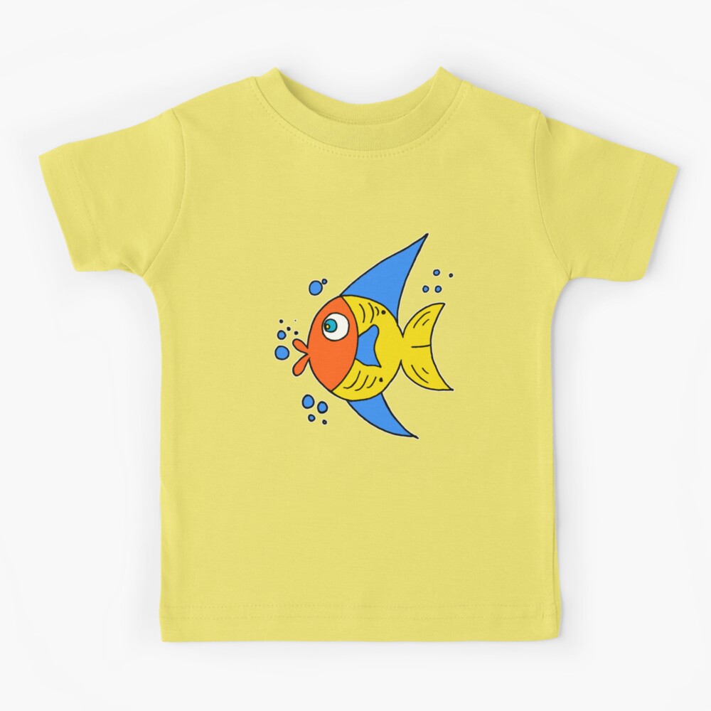 Funny Here Fishy Fishy Kids T-Shirt for Sale by Ginny Luttrell