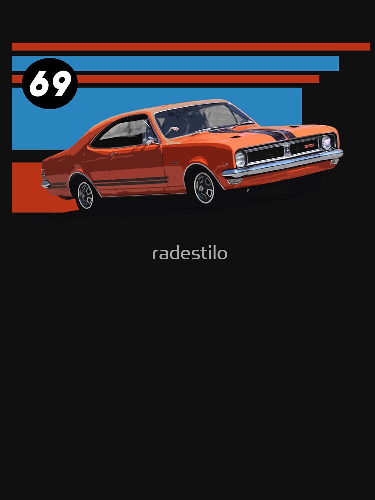 Thumbnail 7 of 7, Essential T-Shirt, Holden HT GTS Monaro designed and sold by radestilo.