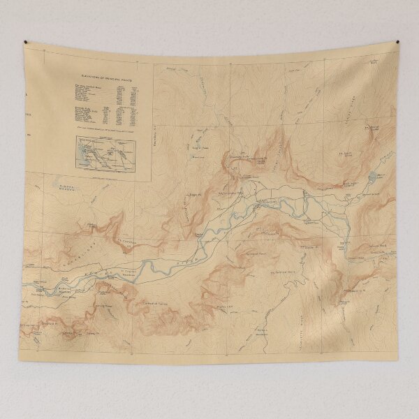Item preview, Vintage Map of Yosemite Valley (1907) designed and sold by BravuraMedia.
