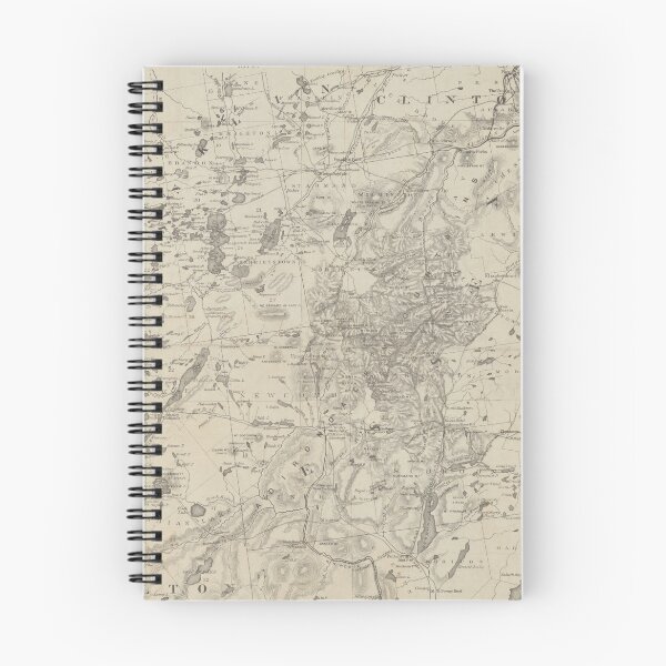 Item preview, Vintage Map of The Adirondack Mountains (1874) designed and sold by BravuraMedia.
