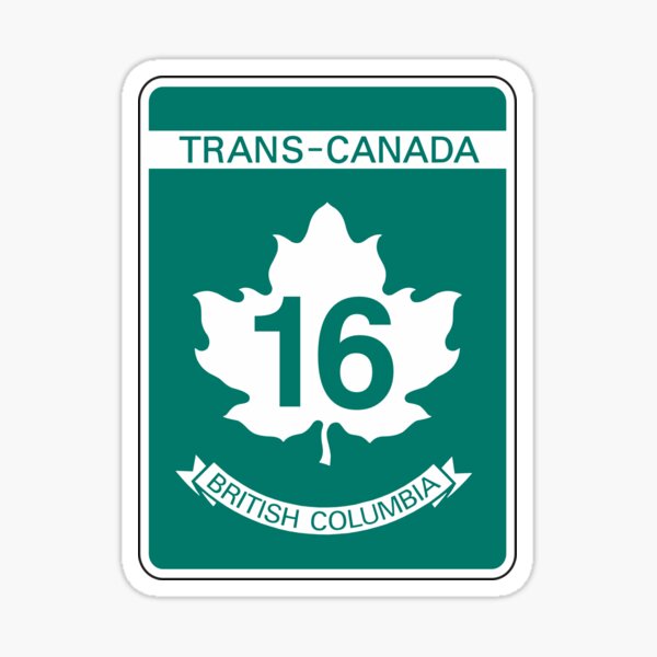 Item preview, Shield of Highway 16 (British Columbia) designed and sold by PZAndrews.