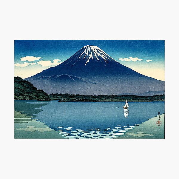 Tsuchiya Koitsu - Mount Fuji and Lake Shoji Photographic Print