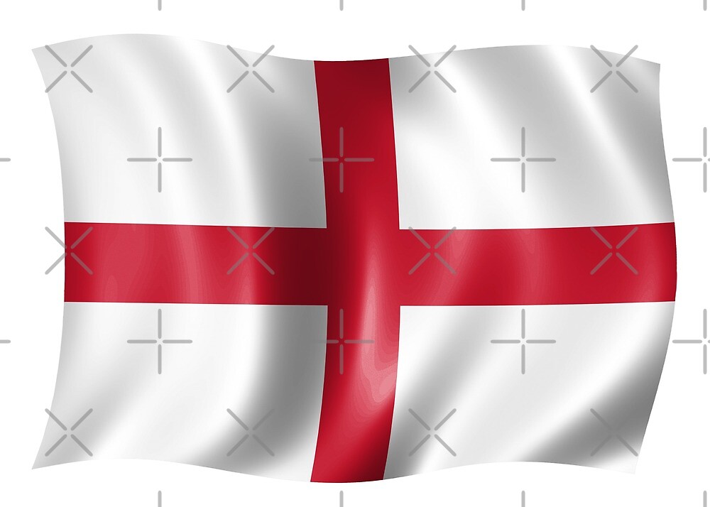 England St George Cross Sticker English Flying Flag Uk Style 8 By Outershelluk Redbubble