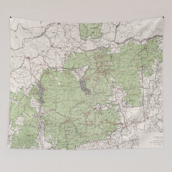 Item preview, Vintage White Mountains National Forest Map (1863) designed and sold by BravuraMedia.