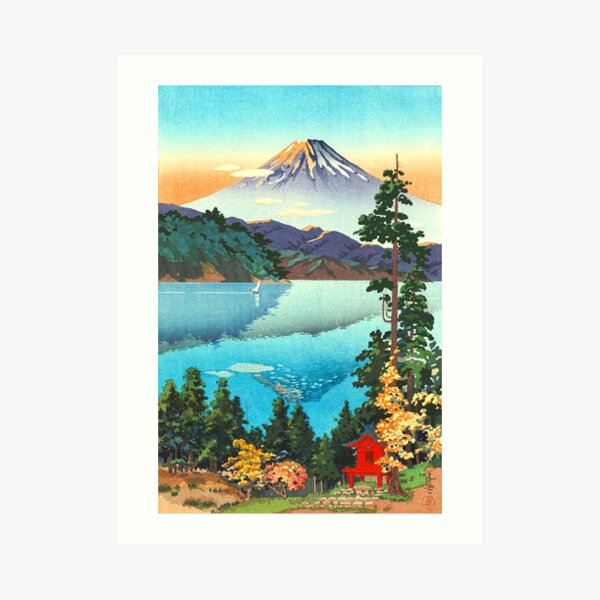 Tsuchiya Koitsu - Lake Ashi in the Hakone Hills Kunstdruck