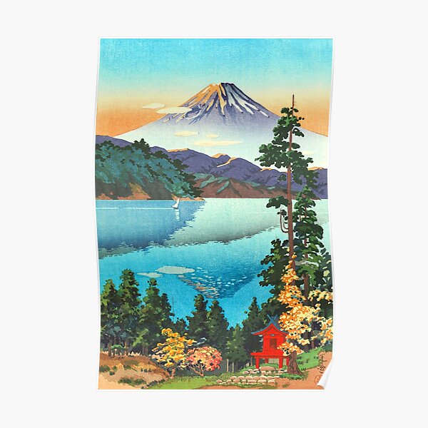 Tsuchiya Koitsu - Lake Ashi in the Hakone Hills Poster