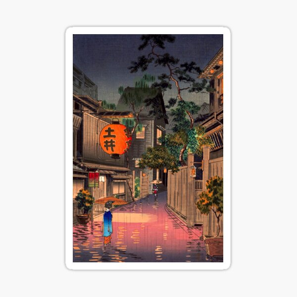 Artikel-Vorschau von Tsuchiya Koitsu - Evening at Ushigome, designt und verkauft von ArtExpression.