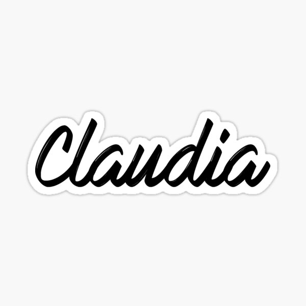 "Claudia" Sticker for Sale by Shalomjoy | Redbubble