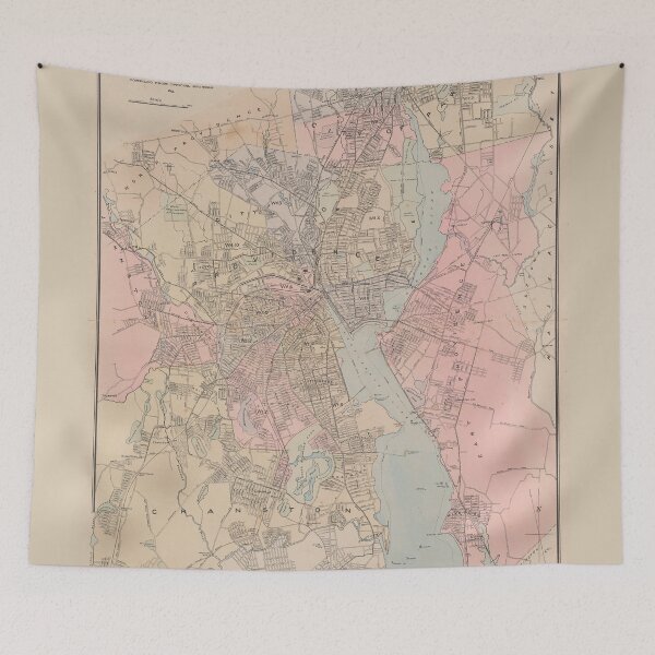 Item preview, Vintage Map of Providence Rhode Island (1901) designed and sold by BravuraMedia.